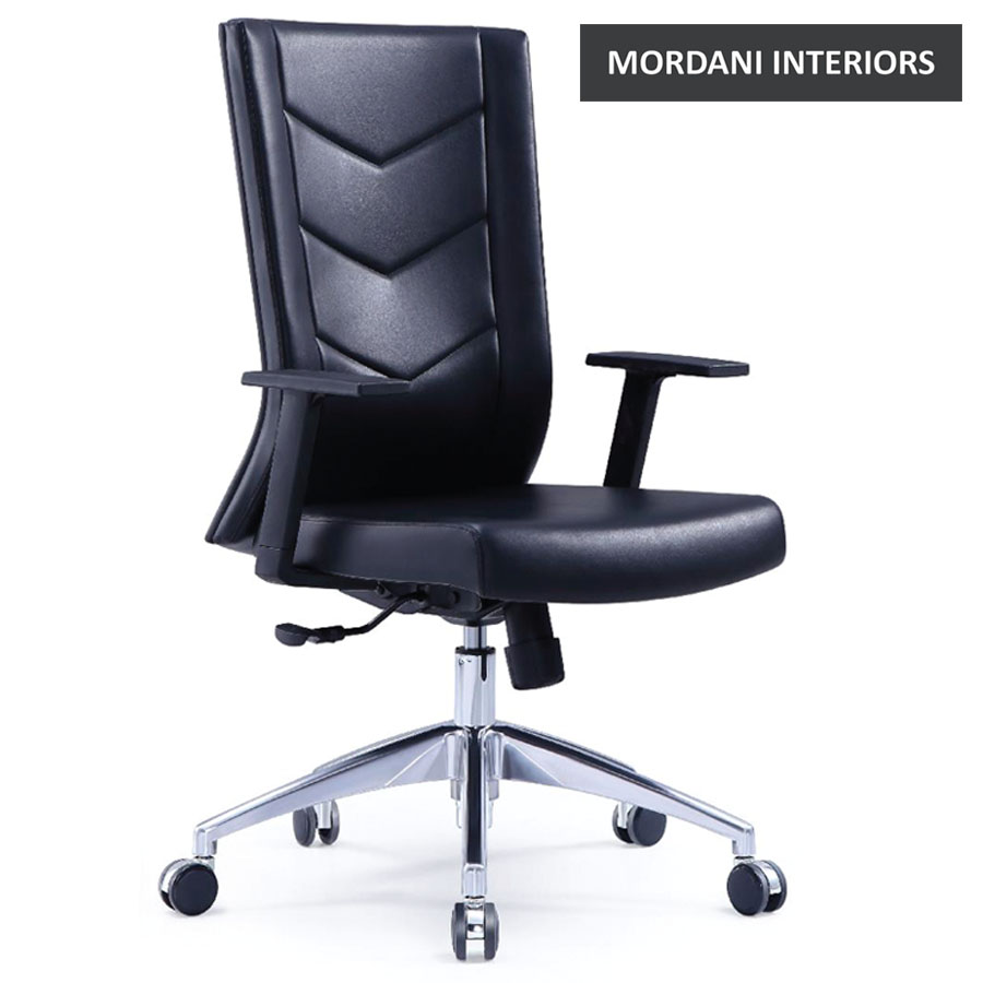 Maslon Mid Back Leather Office Chair